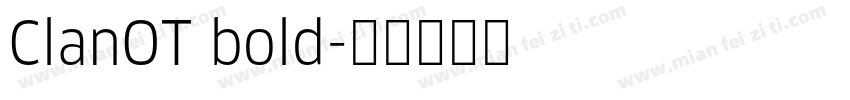 ClanOT bold字体转换